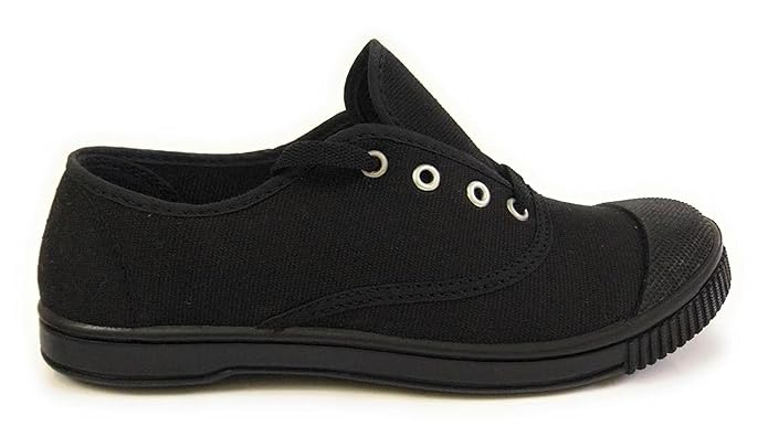 Classmate Black PT Shoes with Cushioned Heel - Main Image
