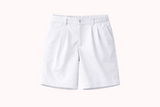 White shorts on a white background with 'US Uniform Selection' logo.